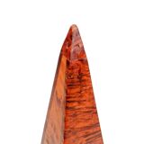 Paire d'obélisques en bois de loupe