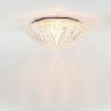 Pair of Geometric Glass Ceiling Lights from Limburg, Germany, 1970s