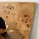 Miroir en loupe naturelle