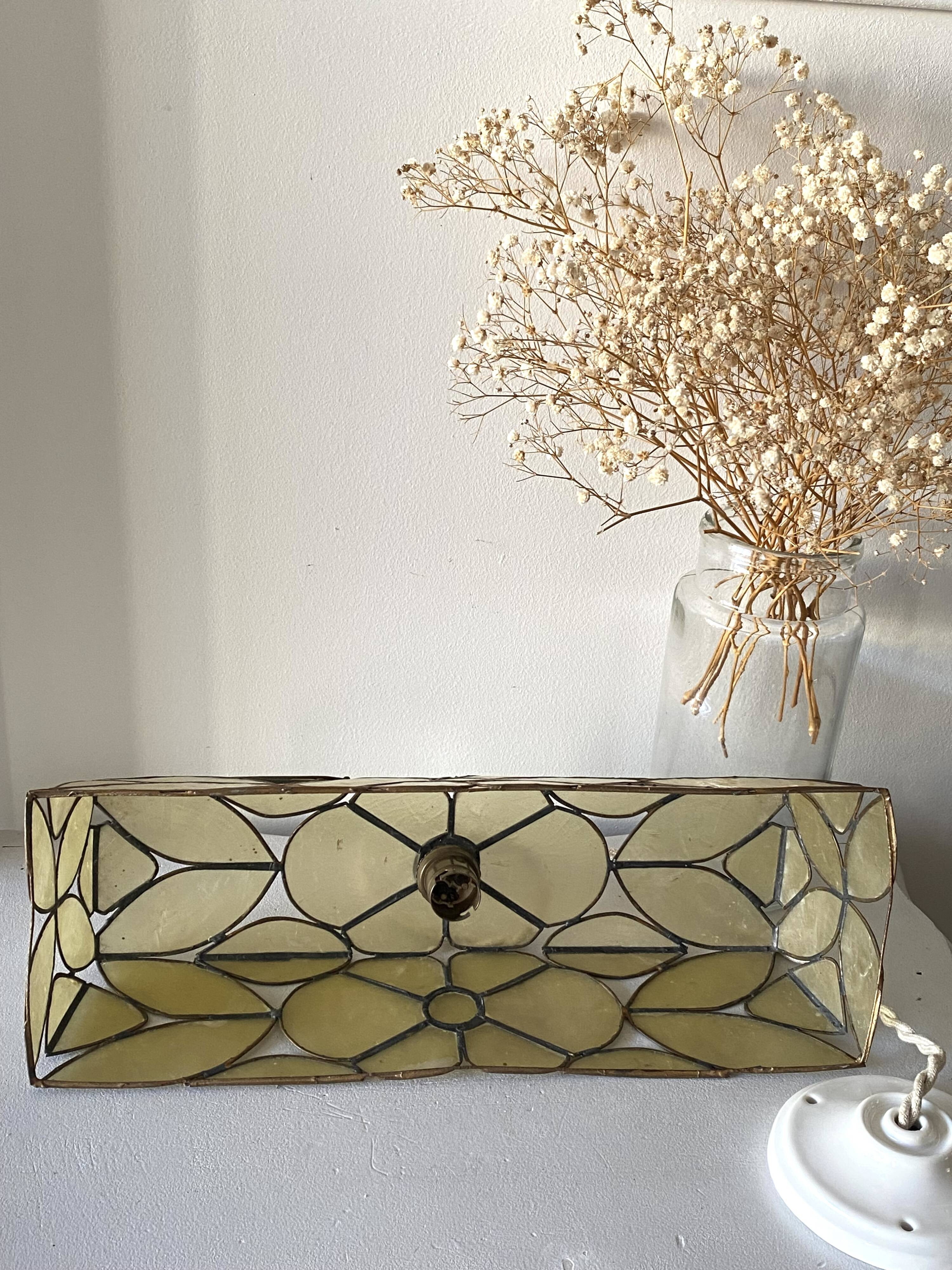 60s mother-of-pearl pendant