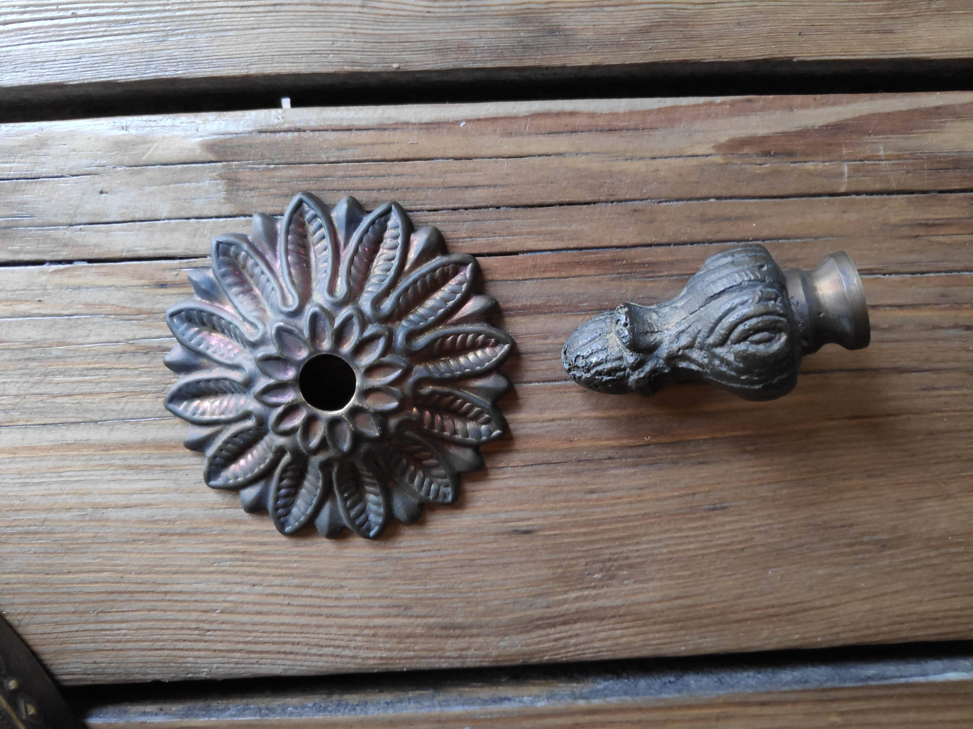 2-light marble effect ceiling light