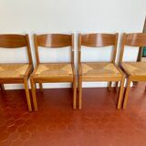 Set of 4 elm chairs