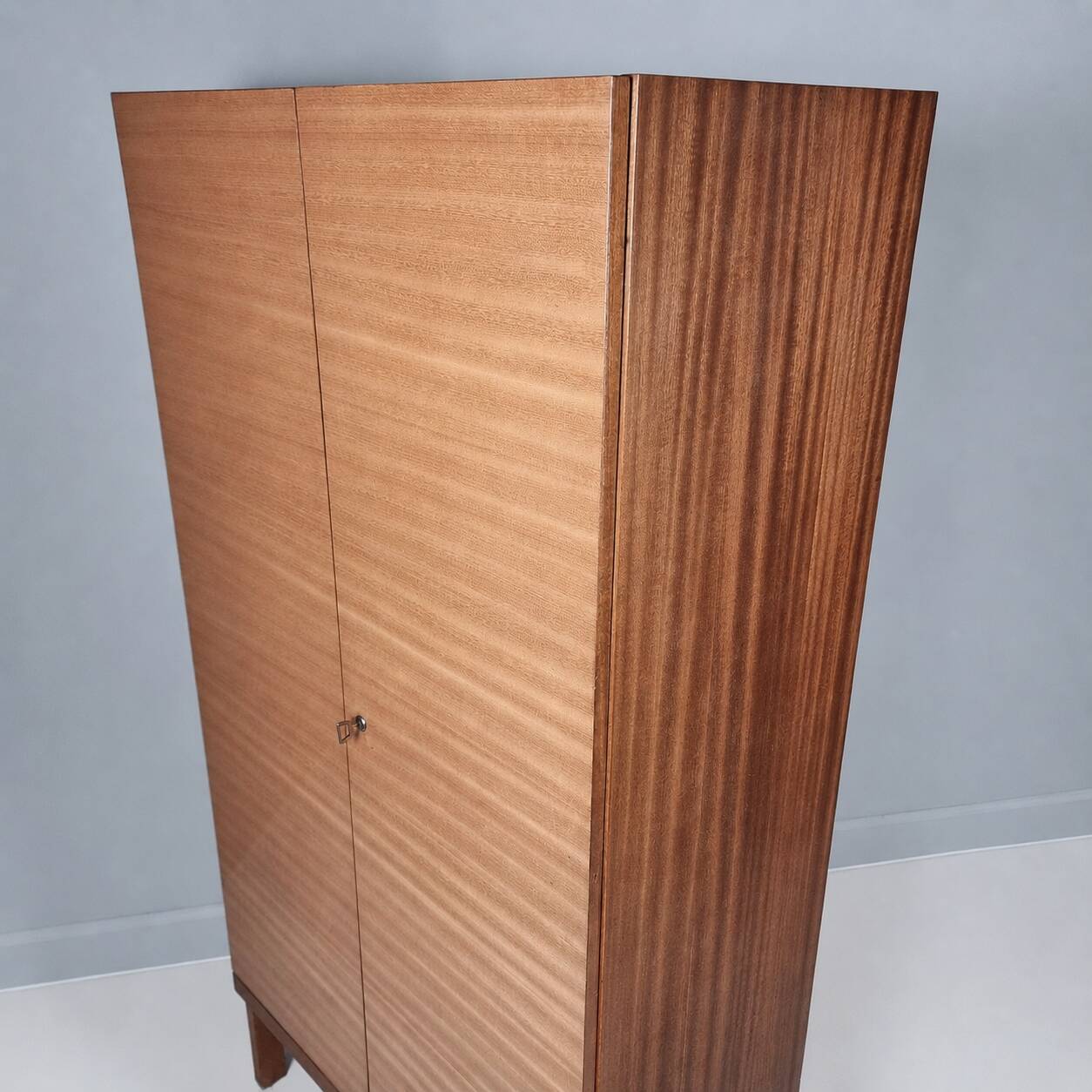 Vintage Wardrobe in Beech, 1970s