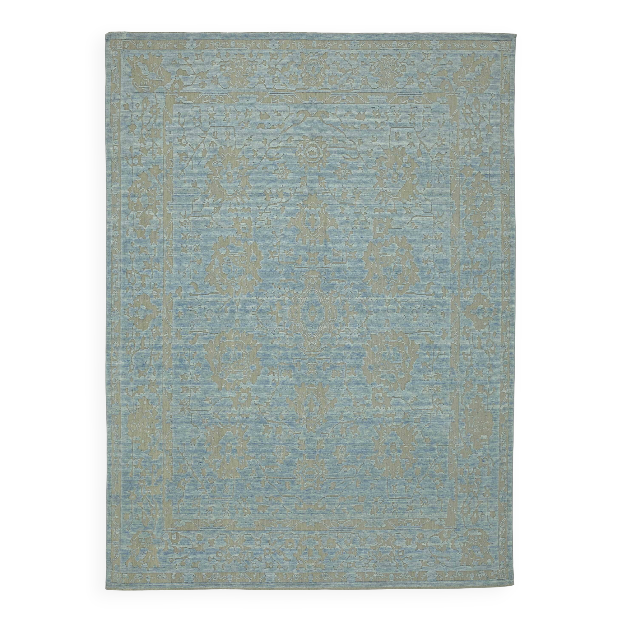 Turkish Handcrafted Loom Oushak Rug 281 cm x 382 cm