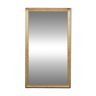 19th C Rectangular Flower and Leaf Mirror