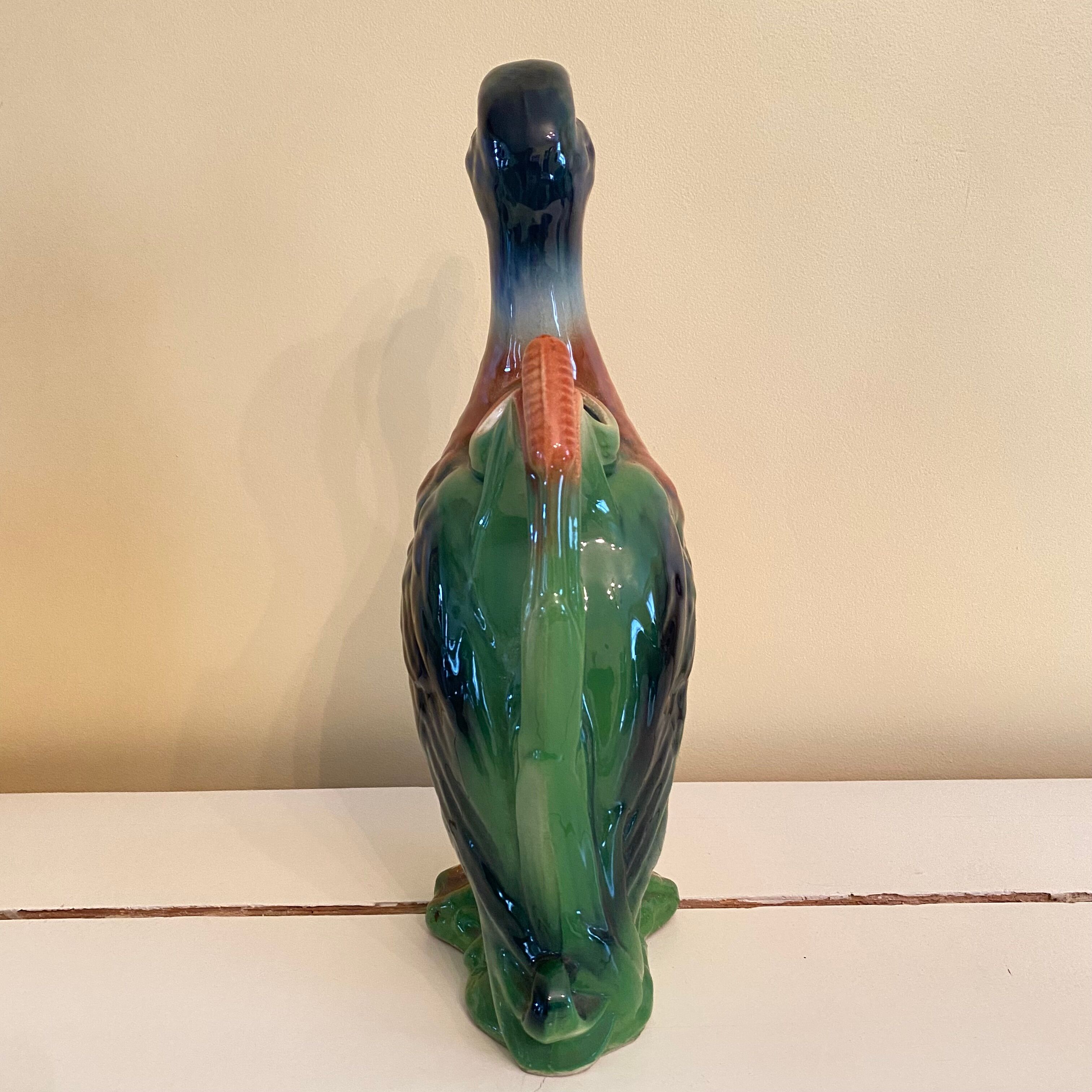 Vintage ceramic duck pitcher