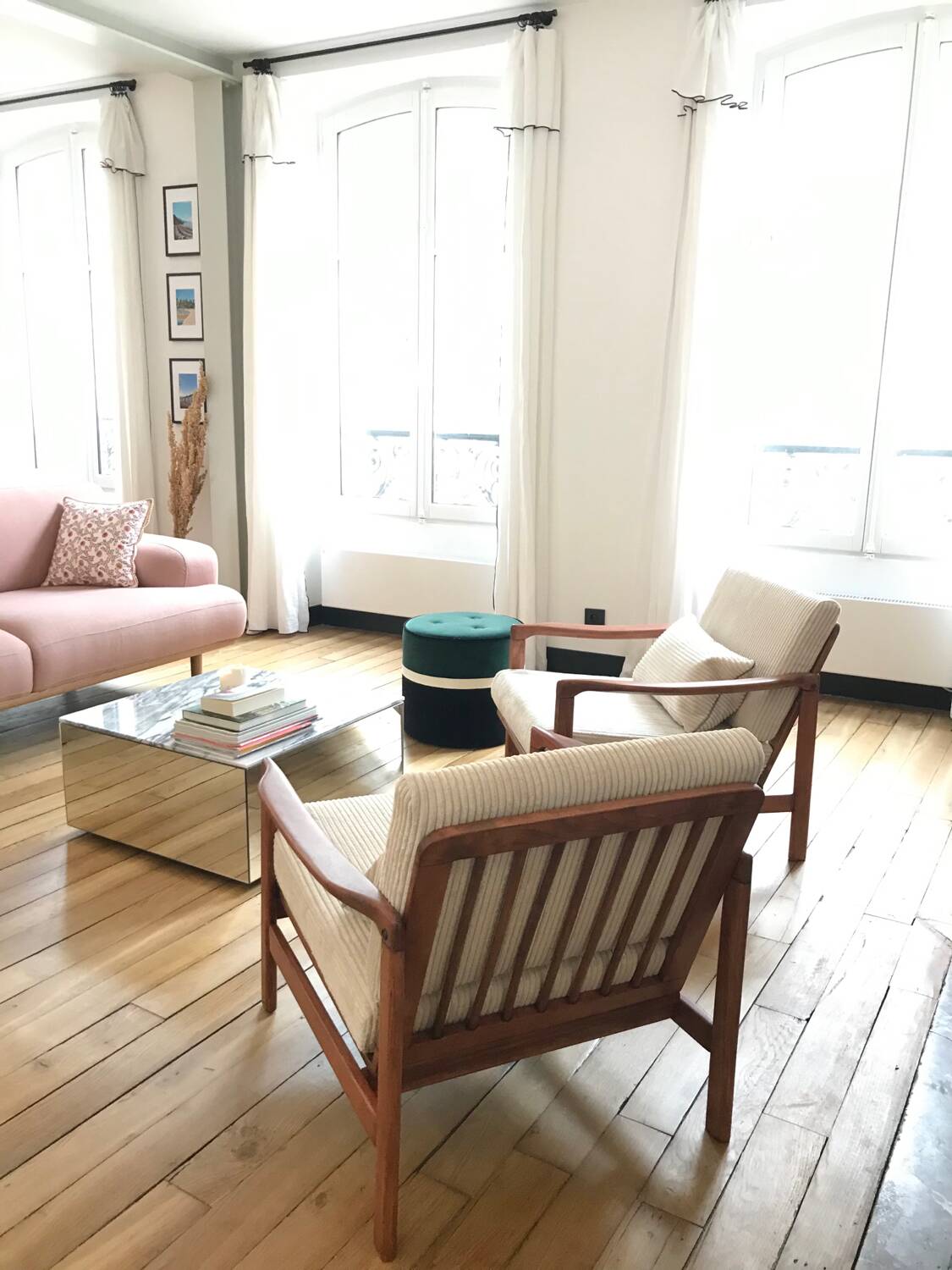 Olive heather BZ armchair