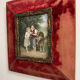 Pastoral scene painting on porcelain, 19th century