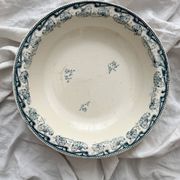 Round, hollow ironstone dish "Milan" Creil and Montereau