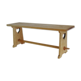 Old cottage bench in solid wood
