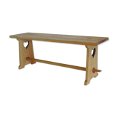 Old cottage bench in solid wood