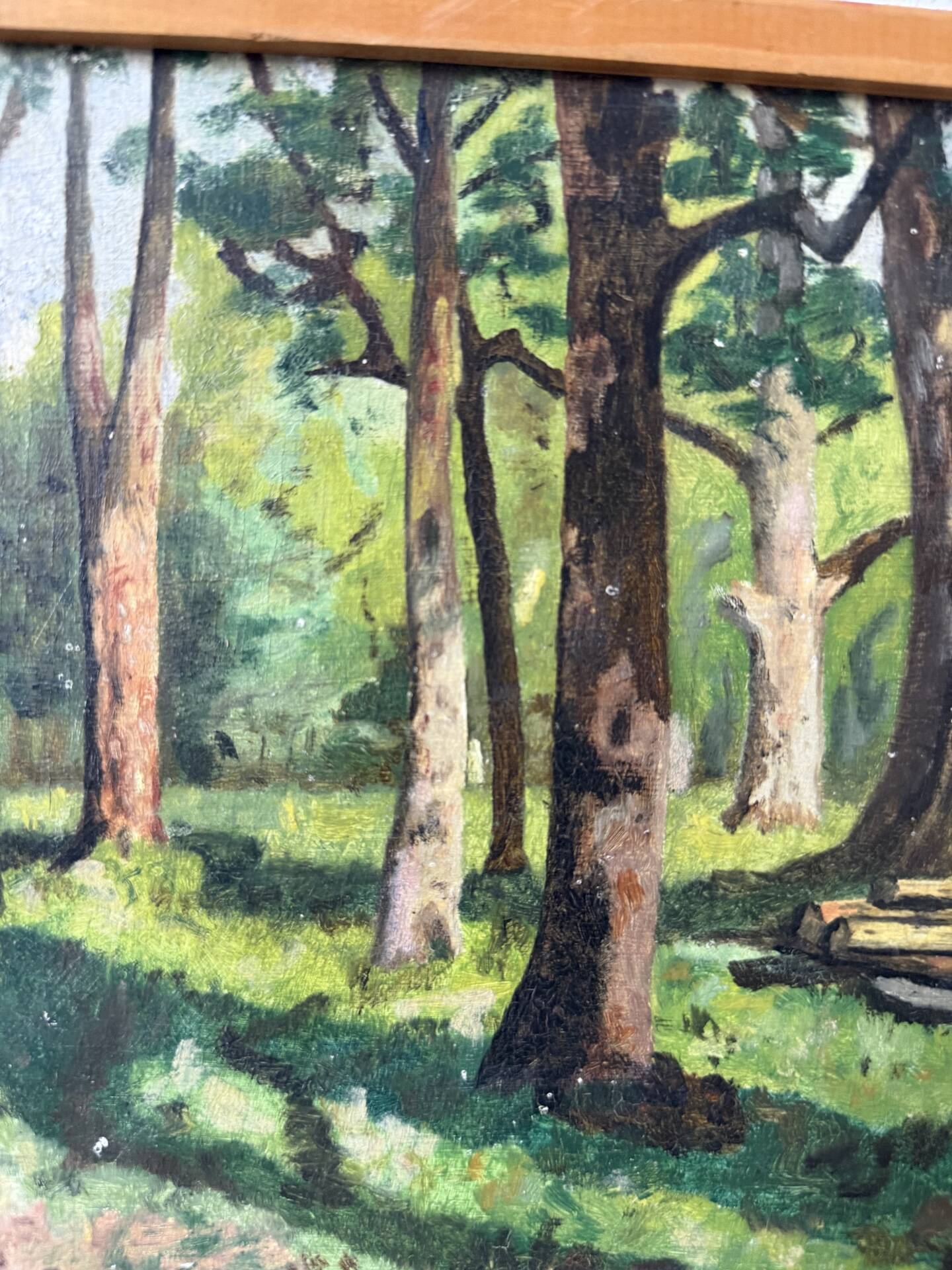 Small oil painting J. Biot