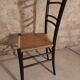 Pair of wooden chairs and rope Italy 1960