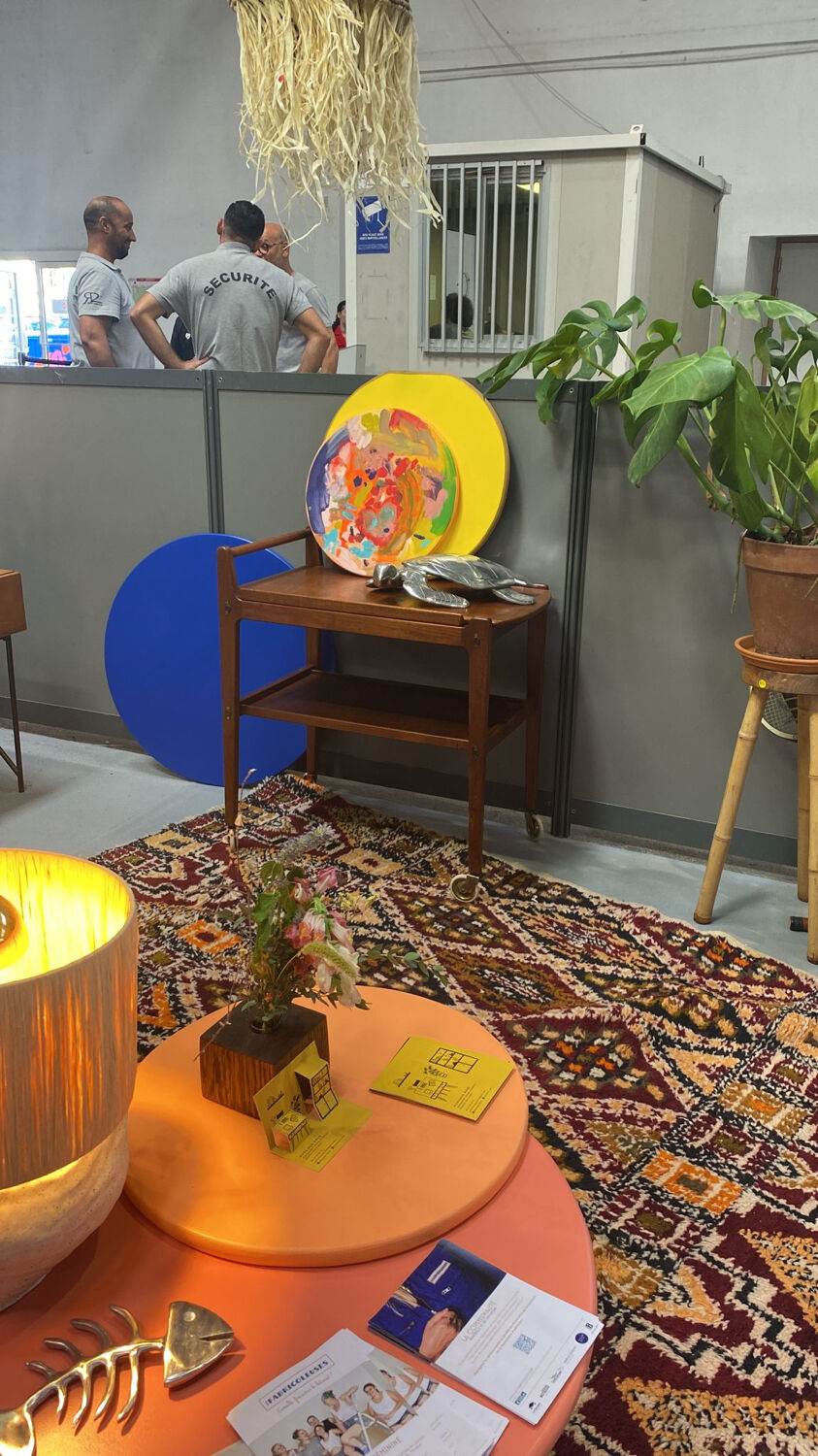 Teak kitchen trolley