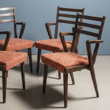 Set of Czechoslovak mid-century chairs, 1970s
