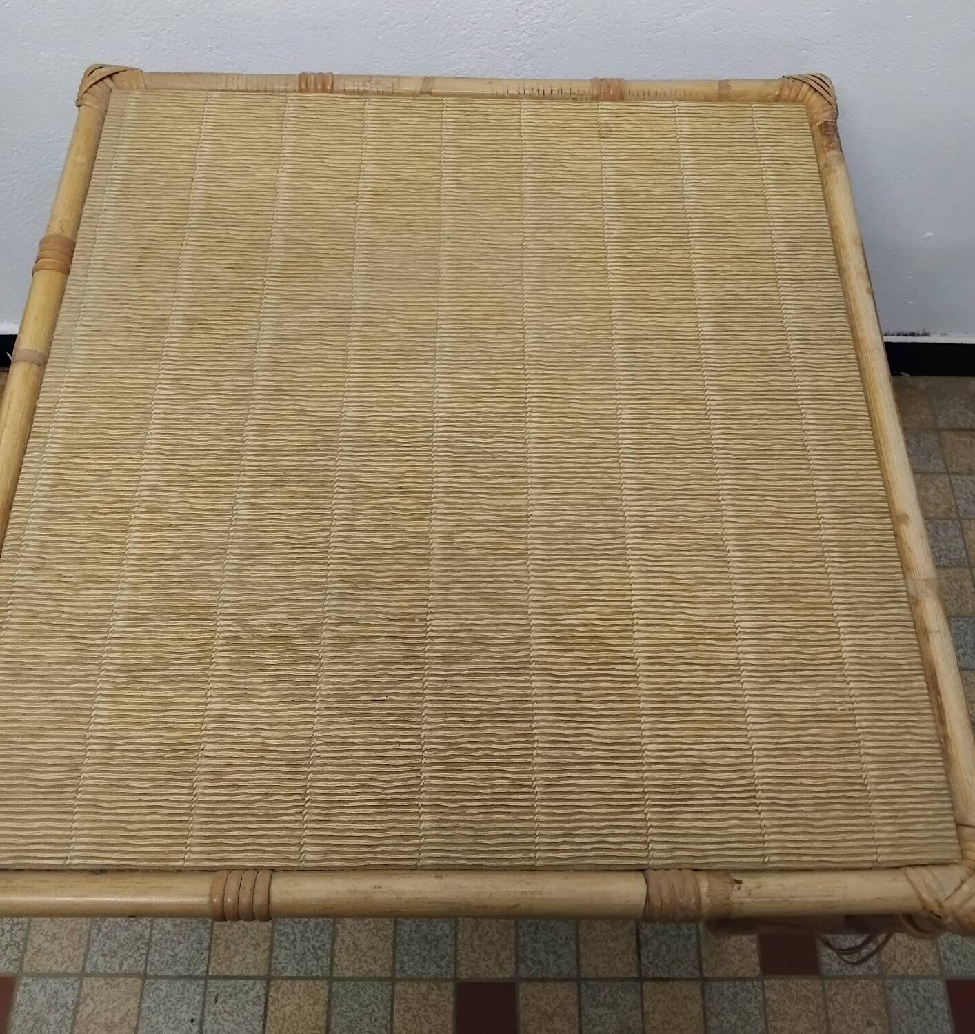 Set of 3 Vintage Rattan Coffee Tables