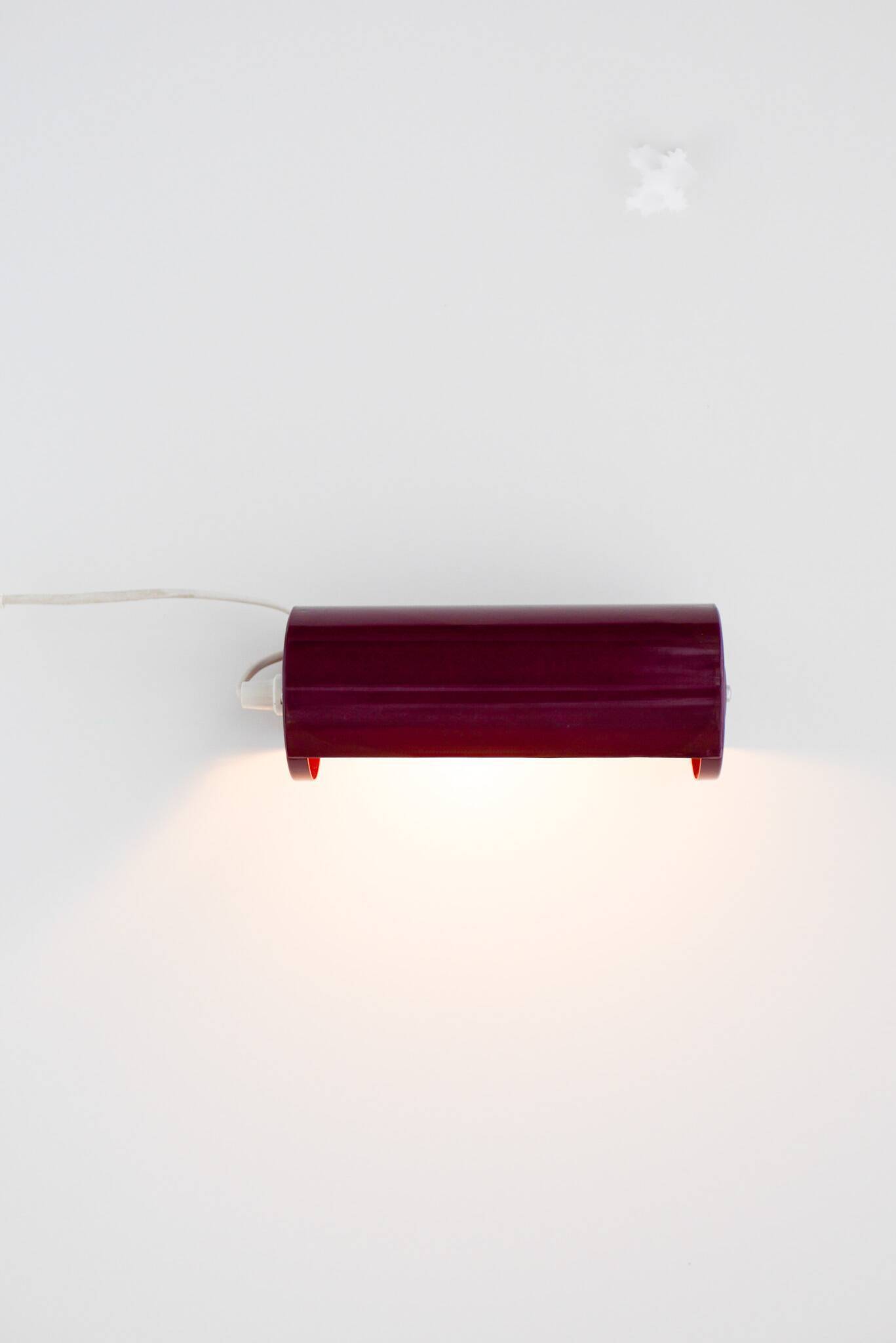Vintage Burgundy Lod Wall Sconce from Ikea