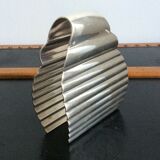 Luc lanel christofle asparagus clamp unduation silver metal art deco