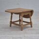 1970s, Danish foldable side table, solid oak wood, original condition.