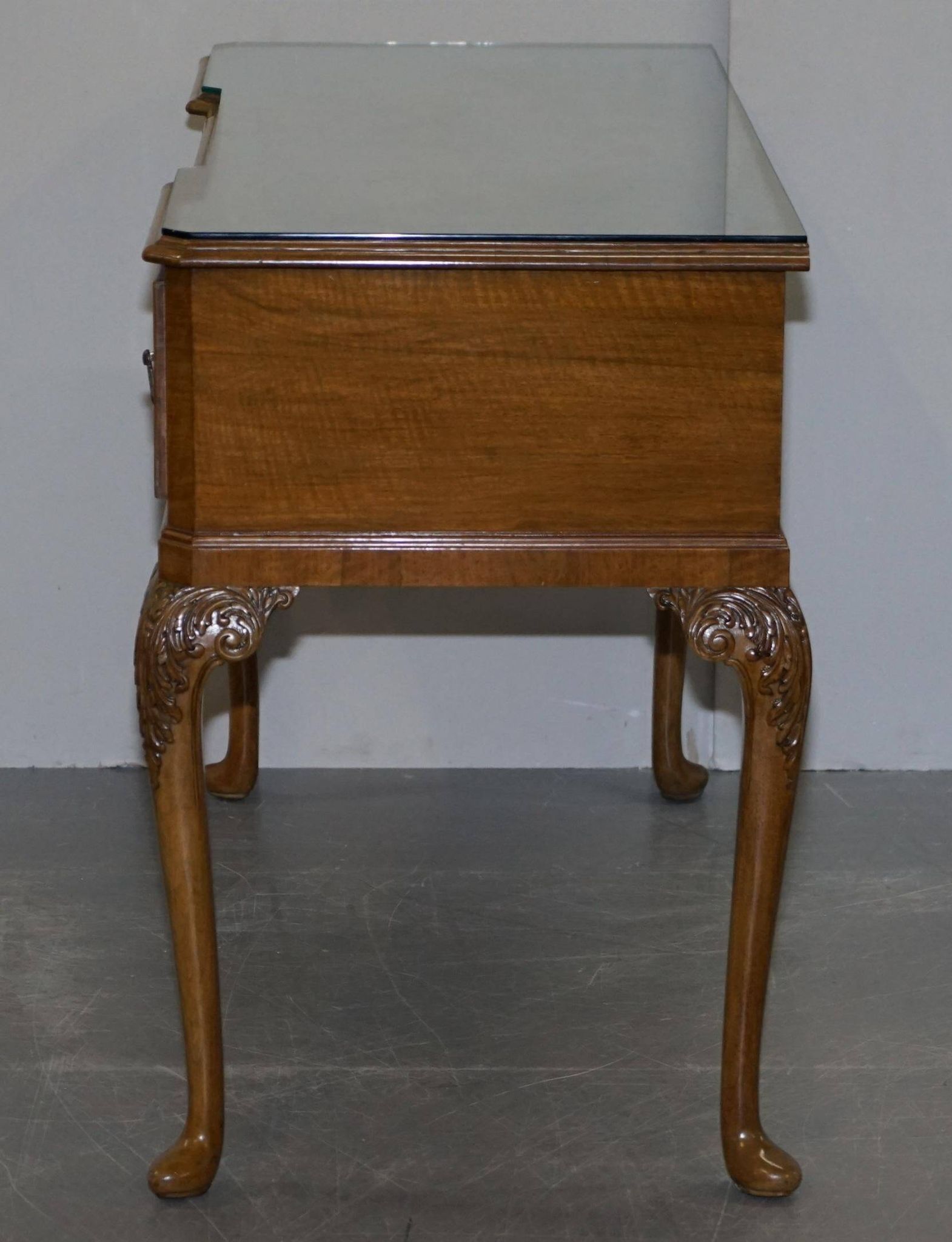 Console Burr Walnut Art Deco Denby & Spinks Breakfront