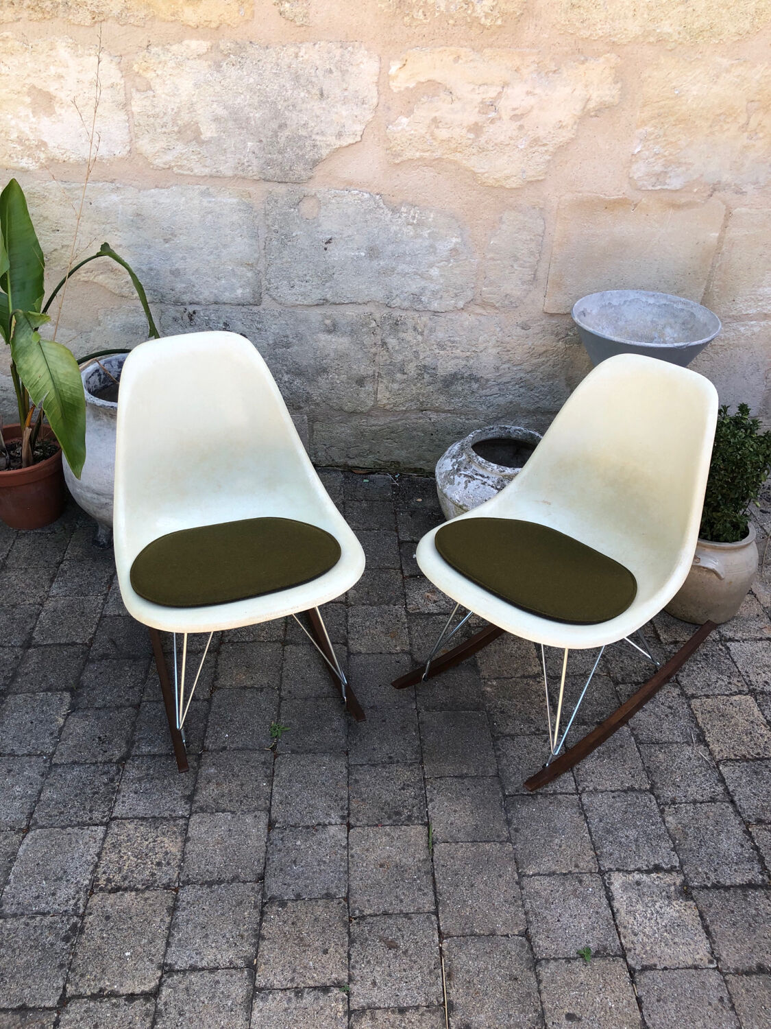 Pair of rocking chairs by Charles and Ray Eames for Herman Miller 1960
