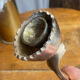Cobra candlestick in brass