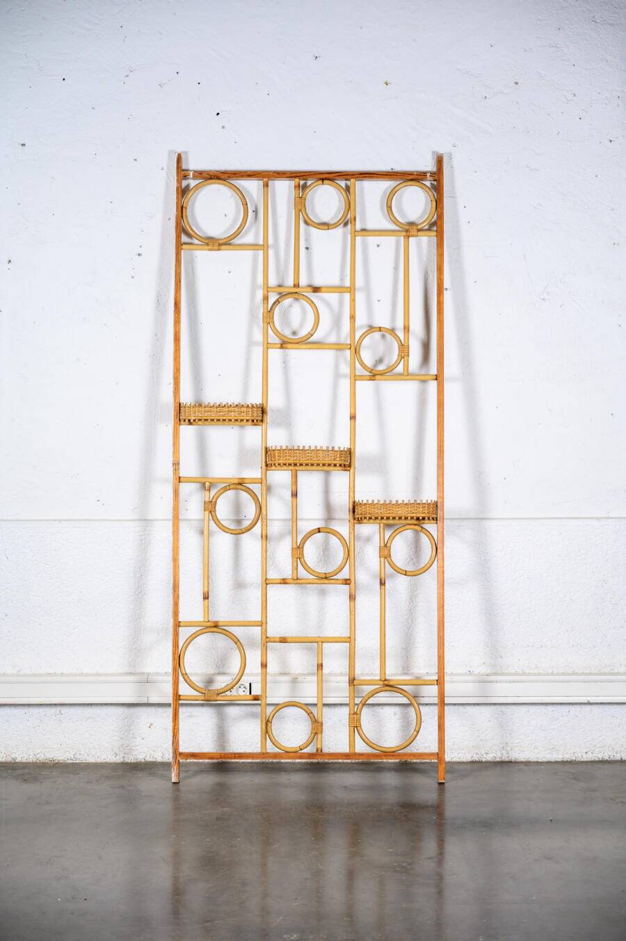 Bamboo and wood screen
