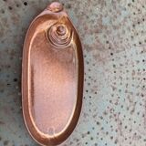 Slurry glazed ceramic dish in the shape of vintage fish