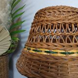 Vintage wicker lamp
