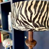 Giant solid wood lamp