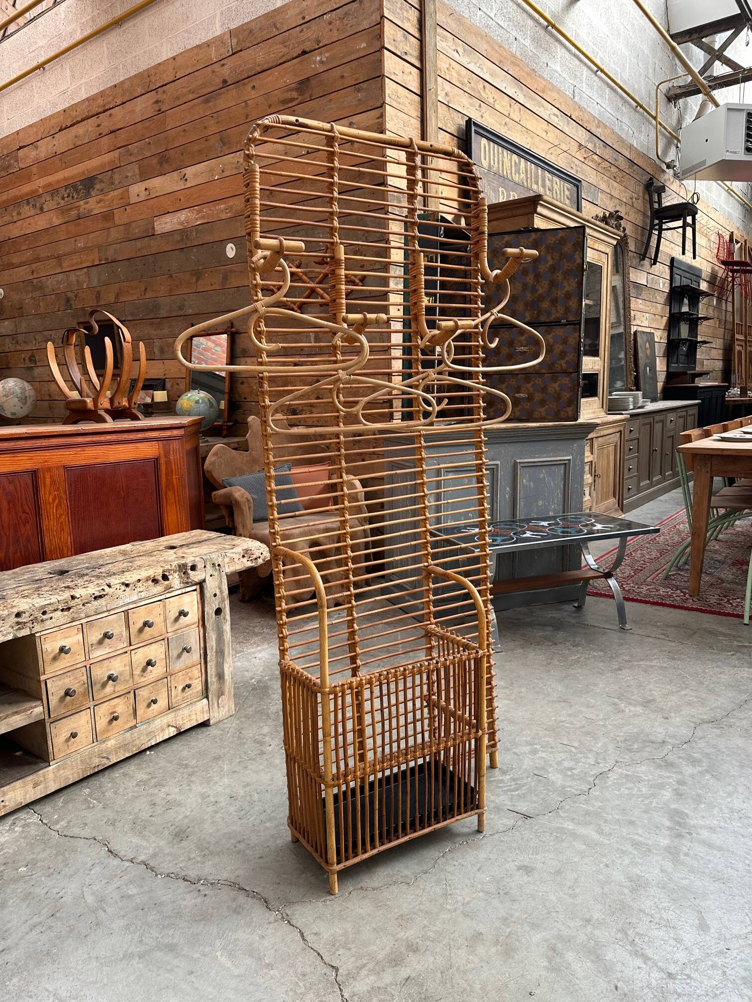 Vestiaire en rotin audoux minet