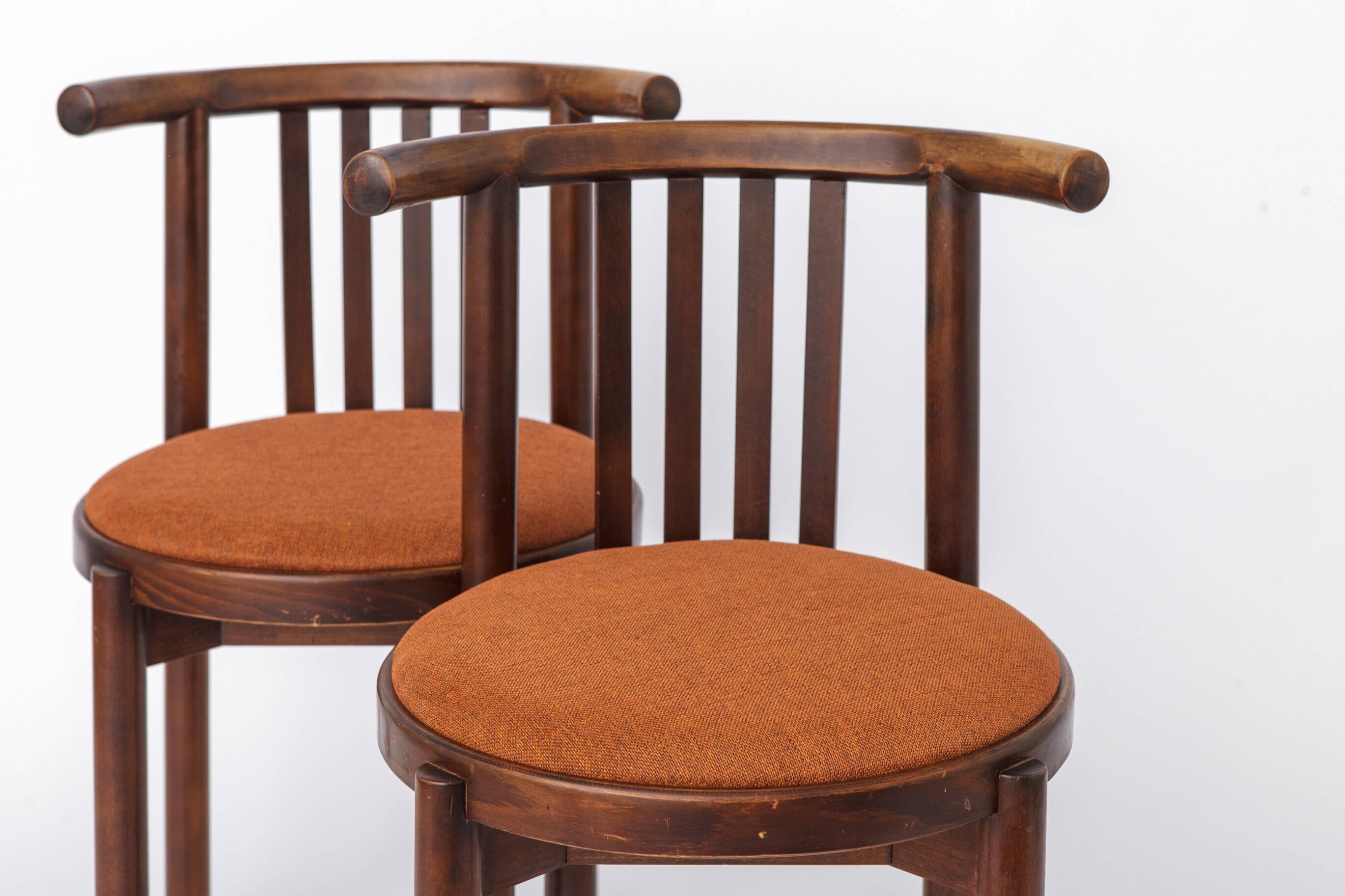 5 Bentwood Chairs 1950s, Vintage Beech Wood Chairs, Mid Century Dining