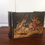 Miroir triptyque avec illustrations 1900
