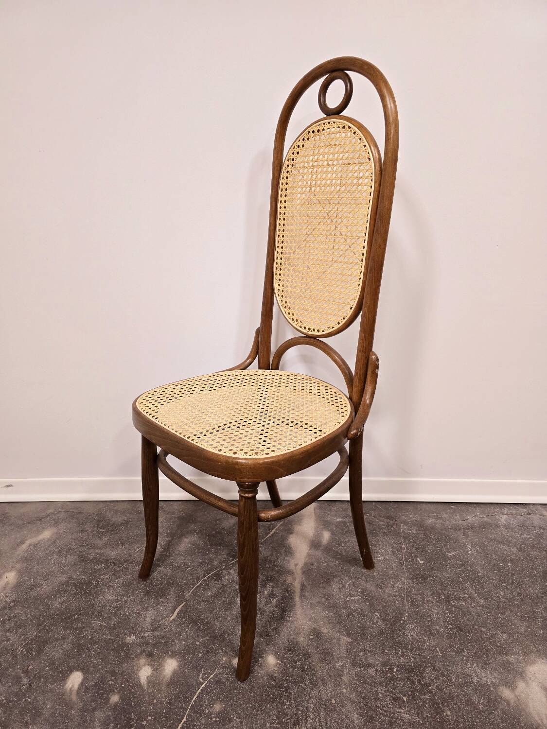 Chaises de salle à manger, bois courbé, M 17, dossier haut, 1 sur 4