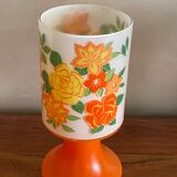 Flower glass lamp foot