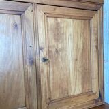 Large two-part cherry wood sideboard