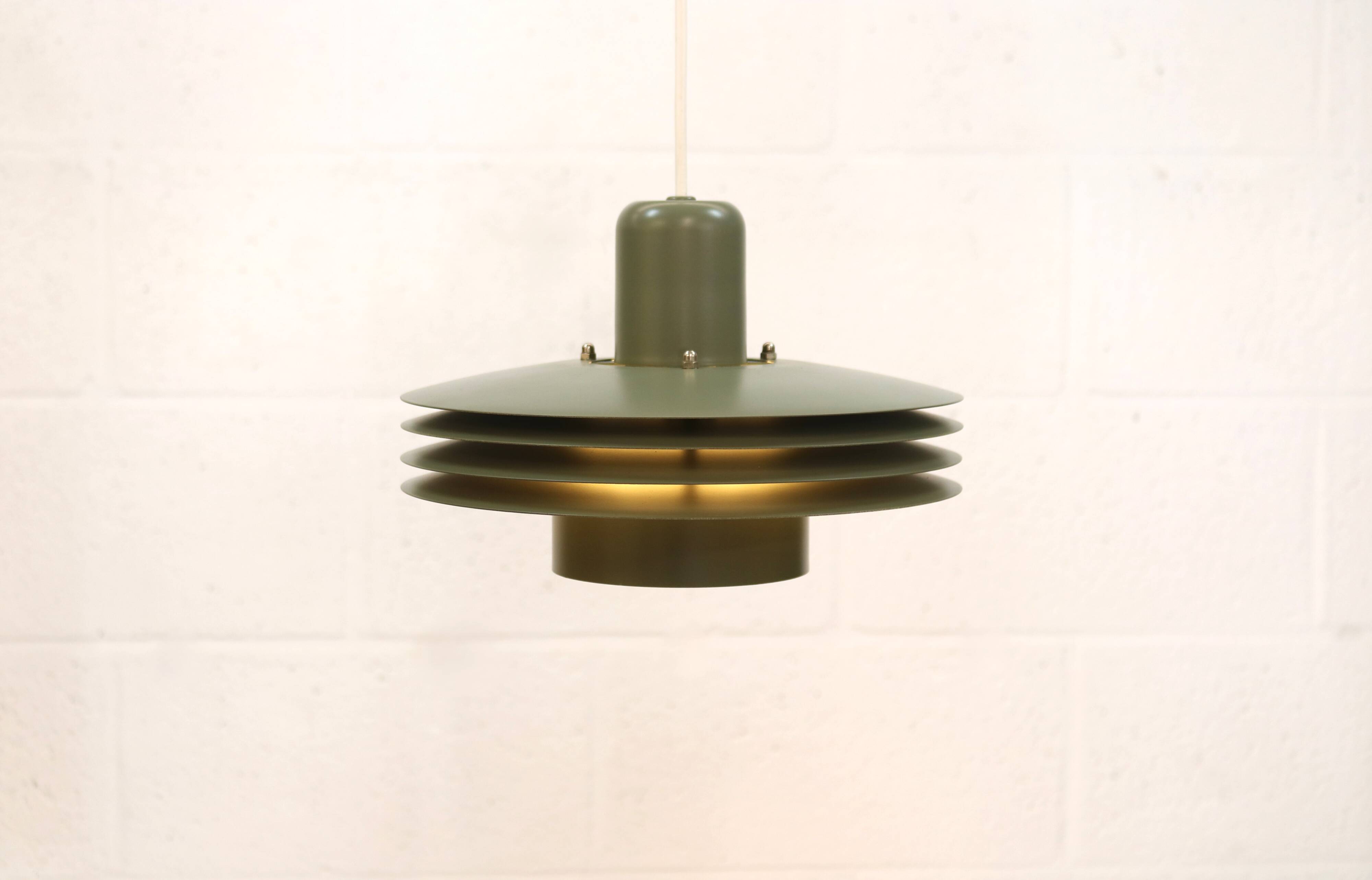 Danish Design Lamp Horn Lighting Model 763 – Restored Green Nordic Style Pe