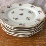 Set of 7 vintage porcelain dessert plates
