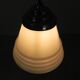 Art Deco pendant lamp with ribbed white globe, 1930s