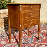 Dresser transition marquetry and bronze style Louis XV