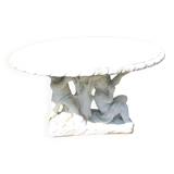 Table en pierre, table de jardin en pierre sculpture
