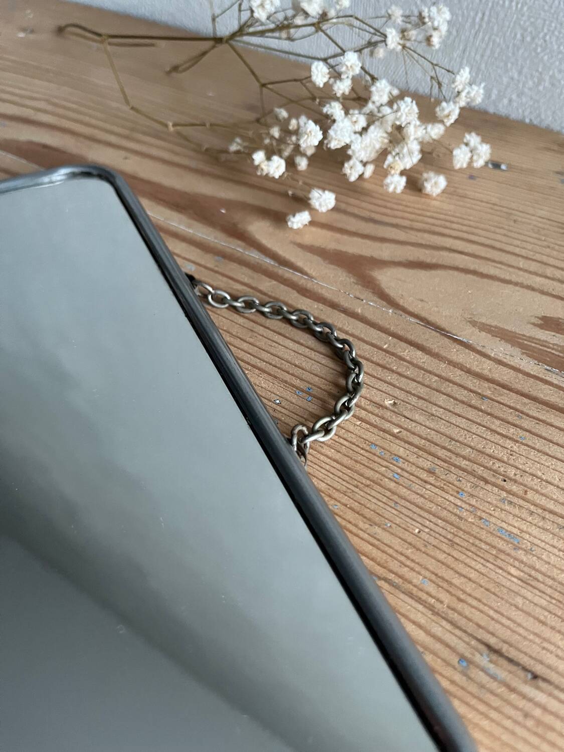 Vintage barber mirror 29 x 24 cm