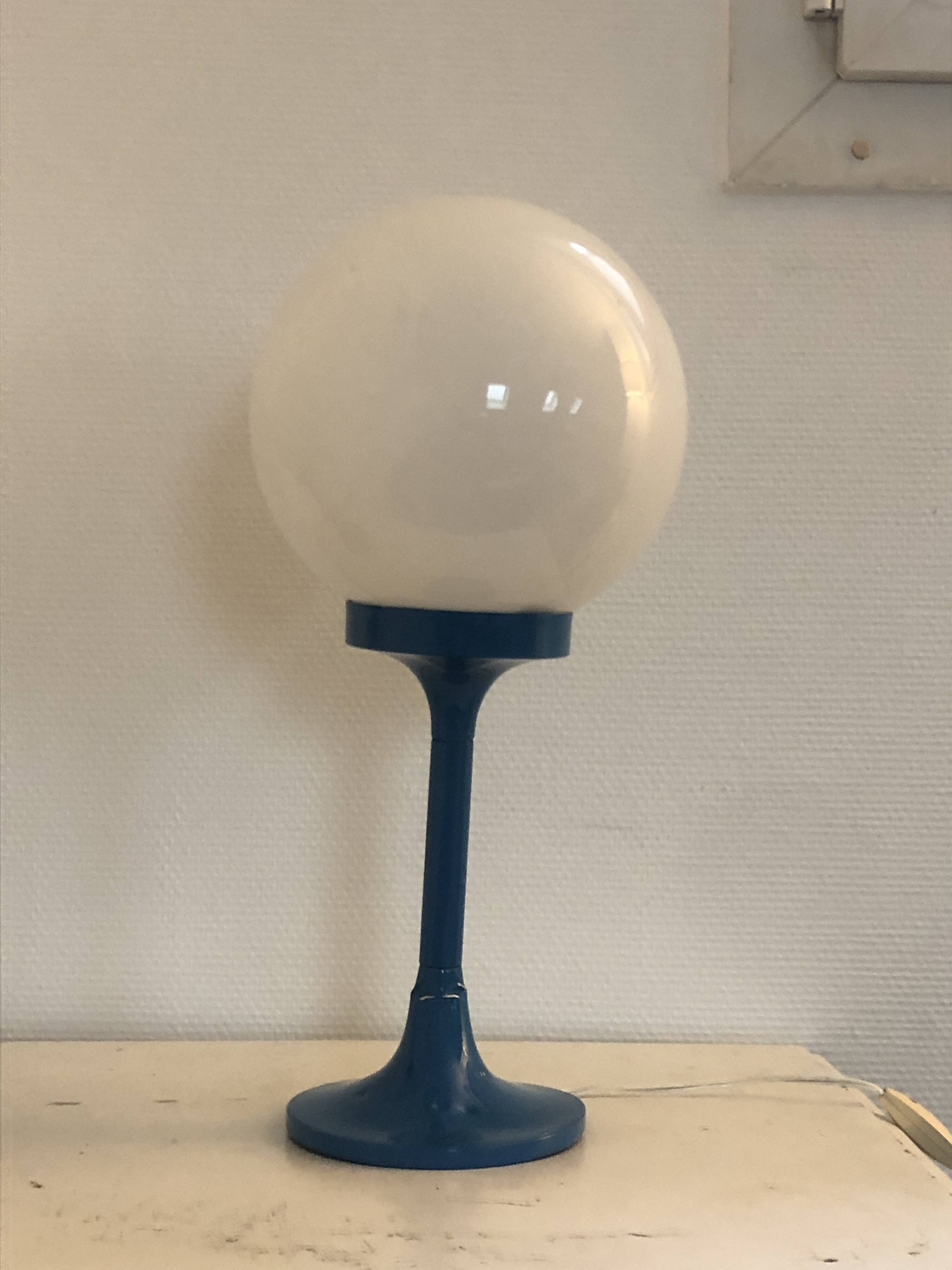 Two space age globe lamps from the 70s.