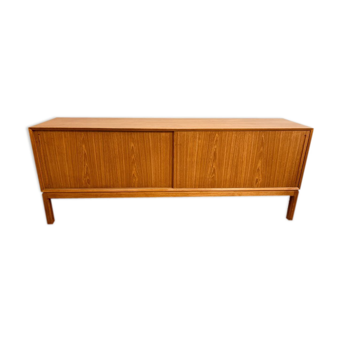 1960s Danish Teak Sliding Door Sideboard