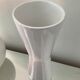 Trio of vintage ceramic vases white 60s-70s