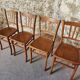 Set of 4 vintage Luterma beech bistro chairs – 1950s