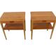 Pair of Scandinavian teak bedside tables, Björkås Möbelfabrik, Sweden, 1960