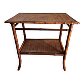 Bamboo and wicker table