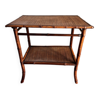 Bamboo and wicker table