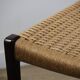 Scandinavian chair model 71 by Niels Otto Moller in teak and rope
